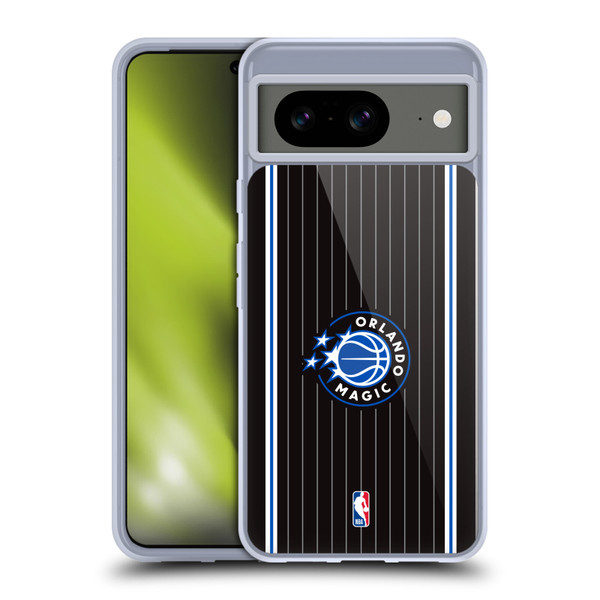 NBA Orlando Magic Logo Black Design Soft Gel Case for Google Pixel 8