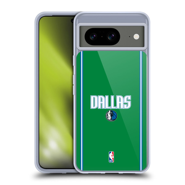 NBA Dallas Mavericks Logo Green Design Soft Gel Case for Google Pixel 8