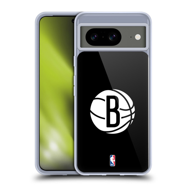 NBA Brooklyn Nets Logo Black Soft Gel Case for Google Pixel 8