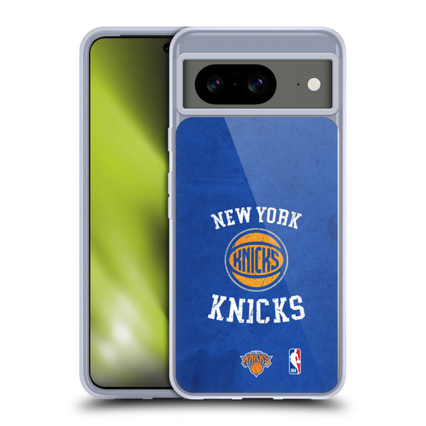 NBA New York Knicks Distressed Soft Gel Case for Google Pixel 8