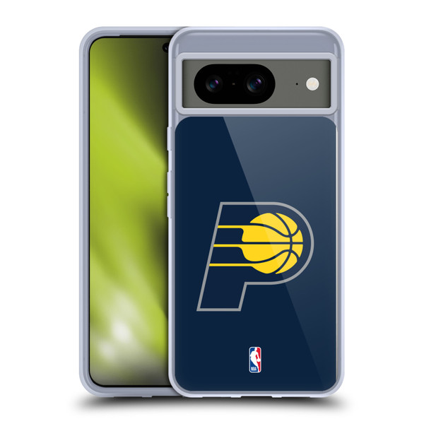 NBA Indiana Pacers Logo Navy Blue Soft Gel Case for Google Pixel 8