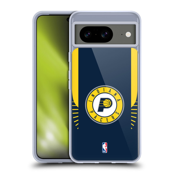 NBA Indiana Pacers Logo Navy Design Soft Gel Case for Google Pixel 8