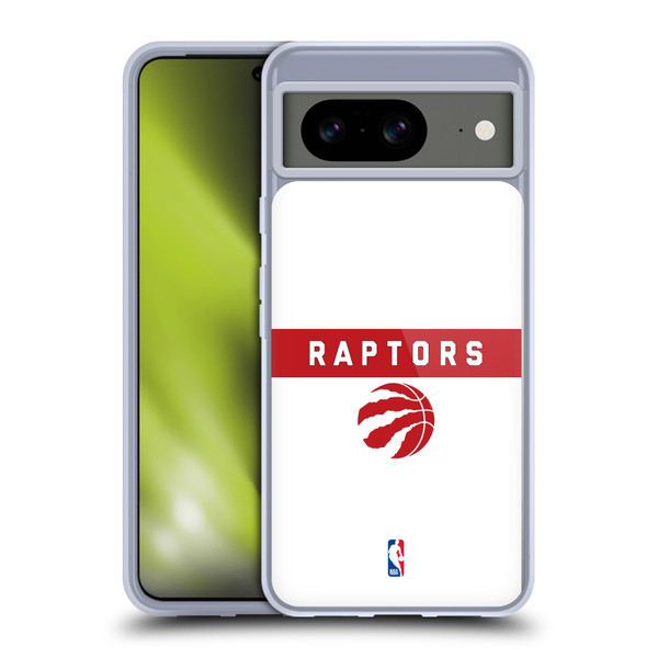 NBA Toronto Raptors Logo White Design Soft Gel Case for Google Pixel 8