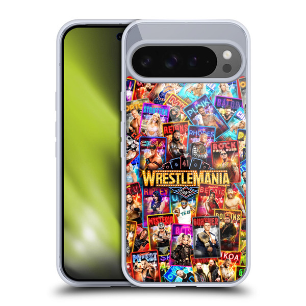 WWE Wrestlemania 41 Key Art Poster Soft Gel Case for Google Pixel 9 Pro XL