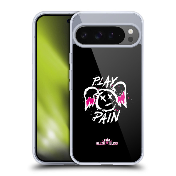 WWE Alexa Bliss Graphics Play Pain Smiley Soft Gel Case for Google Pixel 9 Pro XL