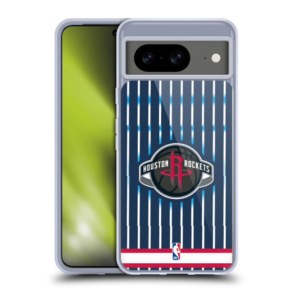 NBA Houston Rockets Logo Retro Design Soft Gel Case for Google Pixel 8