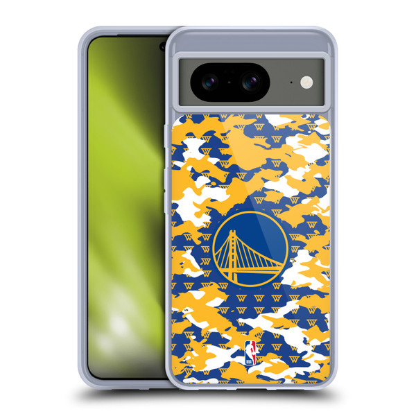 NBA Golden State Warriors Camouflage Soft Gel Case for Google Pixel 8