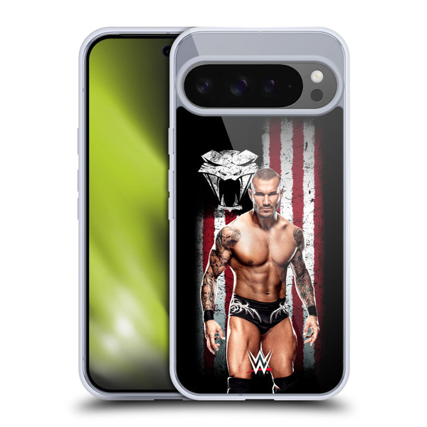 WWE American Flag Superstars Randy Orton Soft Gel Case for Google Pixel 9 Pro XL