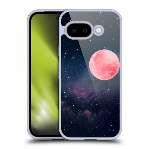 Cosmo18 Space Pink Moon Soft Gel Case for Google Pixel 9A