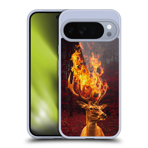 Dave Loblaw Animals Fire Deer Forest Soft Gel Case for Google Pixel 10 Pro XL