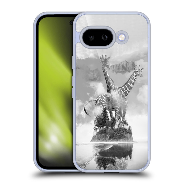 Dave Loblaw Animals Giraffe In The Mist Soft Gel Case for Google Pixel 9A