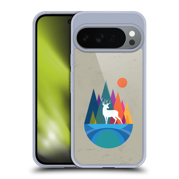 Dave Loblaw Contemporary Art Mountain Deer Soft Gel Case for Google Pixel 10