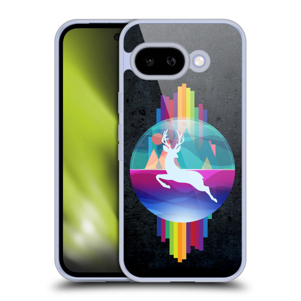 Dave Loblaw Contemporary Art Deer In Dome Soft Gel Case for Google Pixel 9A