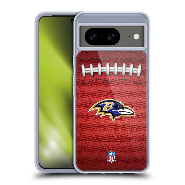 NFL Baltimore Ravens Graphics Football Soft Gel Case for Google Pixel 8