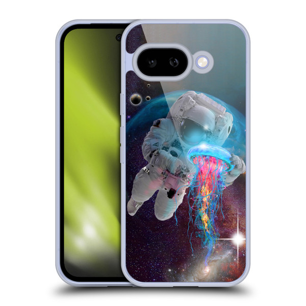 Dave Loblaw Jellyfish Astronaut And Jellyfish Soft Gel Case for Google Pixel 9A
