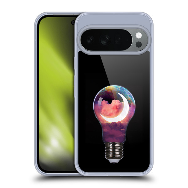 Dave Loblaw Sci-Fi And Surreal Light Bulb Moon Soft Gel Case for Google Pixel 10