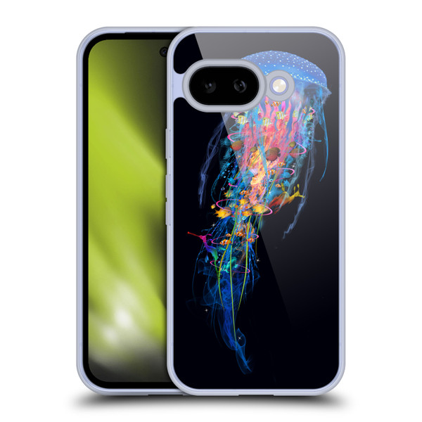 Dave Loblaw Sea Blue Jellyfish Soft Gel Case for Google Pixel 9A