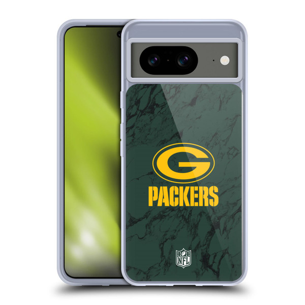 NFL Green Bay Packers Graphics Coloured Marble Soft Gel Case for Google Pixel 8