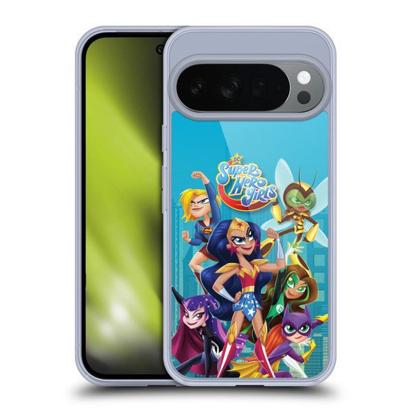DC Super Hero Girls Rendered Characters Group Soft Gel Case for Google Pixel 10