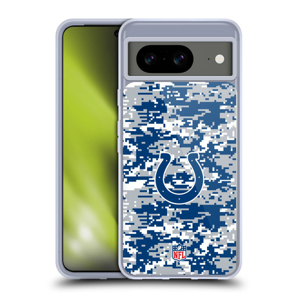 NFL Indianapolis Colts Graphics Digital Camouflage Soft Gel Case for Google Pixel 8