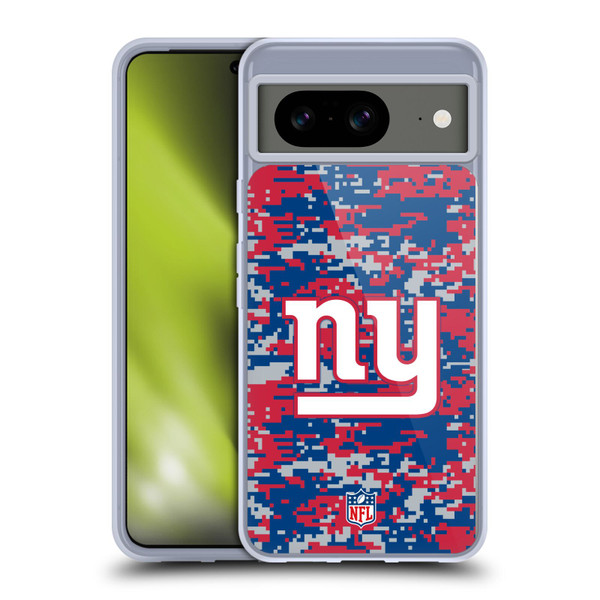 NFL New York Giants Graphics Digital Camouflage Soft Gel Case for Google Pixel 8