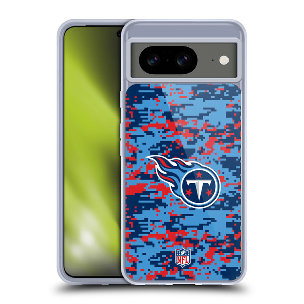 NFL Tennessee Titans Graphics Digital Camouflage Soft Gel Case for Google Pixel 8