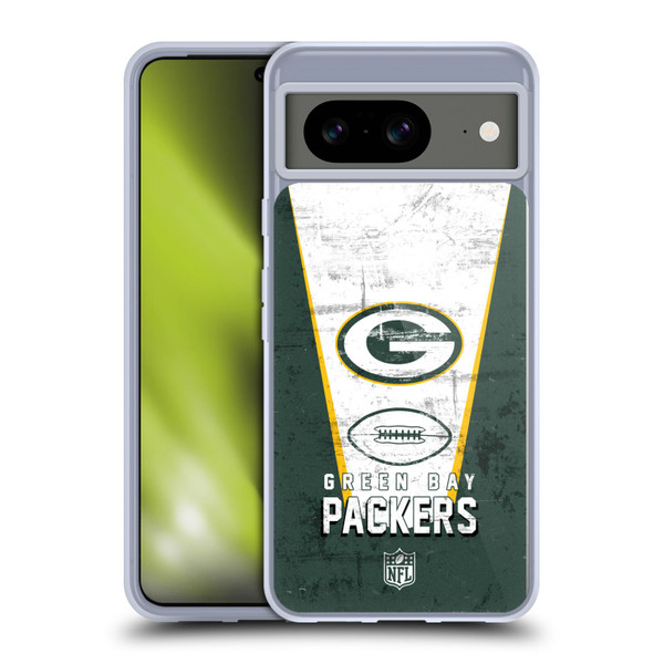NFL Green Bay Packers Logo Art Banner Soft Gel Case for Google Pixel 8