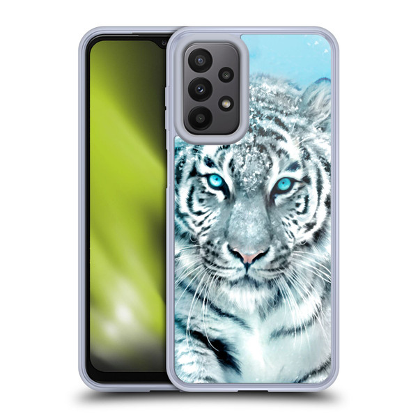 Aimee Stewart Animals White Tiger Soft Gel Case for Samsung Galaxy A23 / 5G (2022)