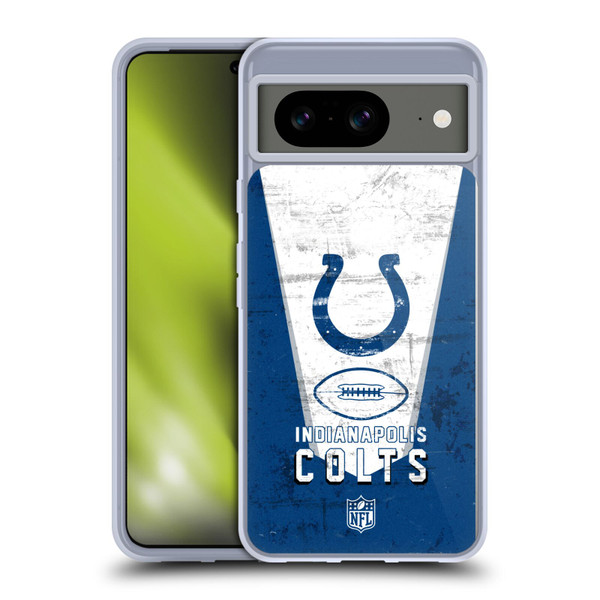 NFL Indianapolis Colts Logo Art Banner Soft Gel Case for Google Pixel 8