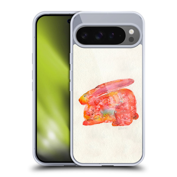 Wyanne Animals 2 Red Rabbit Soft Gel Case for Google Pixel 9 Pro XL
