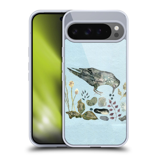 Wyanne Birds Fallen Blueberries Soft Gel Case for Google Pixel 9 Pro XL