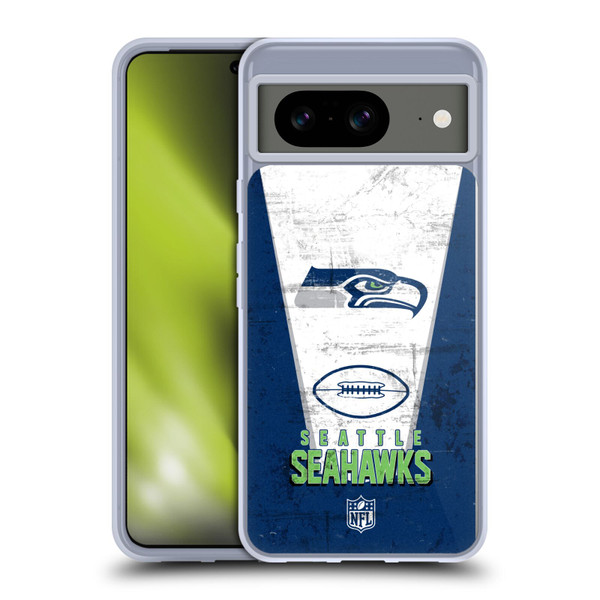 NFL Seattle Seahawks Logo Art Banner Soft Gel Case for Google Pixel 8