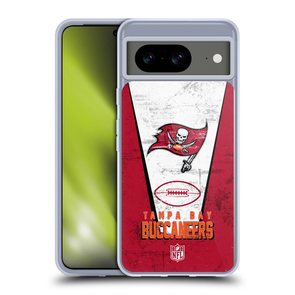NFL Tampa Bay Buccaneers Logo Art Banner Soft Gel Case for Google Pixel 8