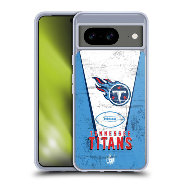 NFL Tennessee Titans Logo Art Banner Soft Gel Case for Google Pixel 8