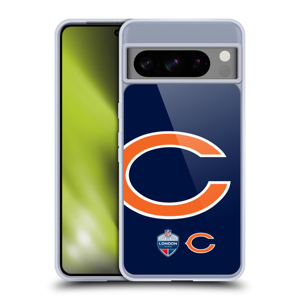 NFL 2019 London Games Oversized Bears Soft Gel Case for Google Pixel 8 Pro