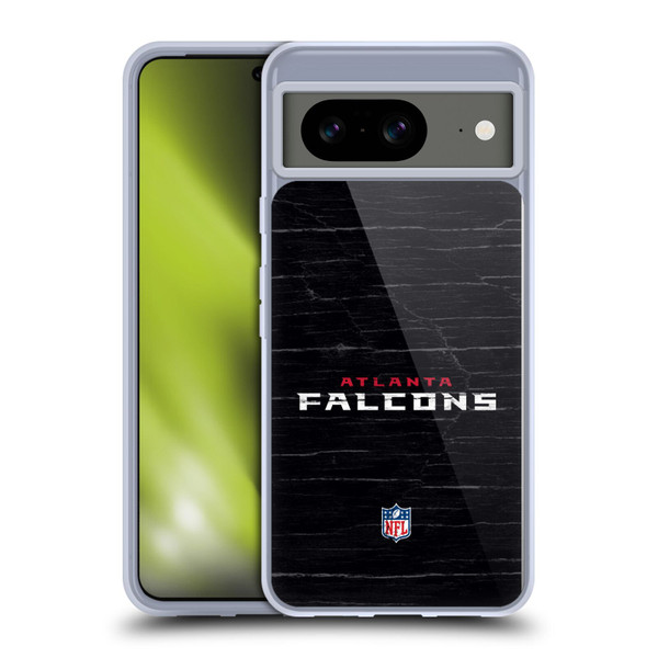 NFL Atlanta Falcons Logo Distressed Look Soft Gel Case for Google Pixel 8