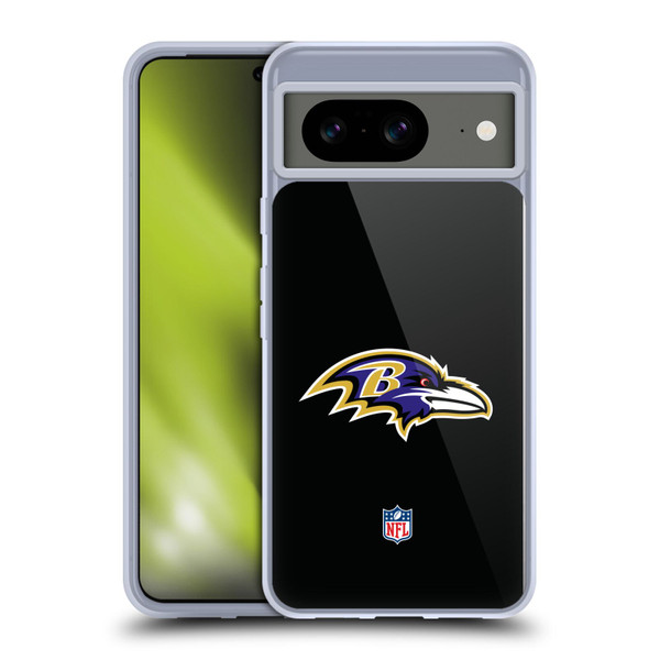 NFL Baltimore Ravens Logo Plain Soft Gel Case for Google Pixel 8