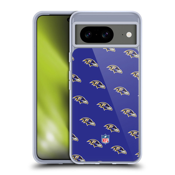 NFL Baltimore Ravens Artwork Patterns Soft Gel Case for Google Pixel 8