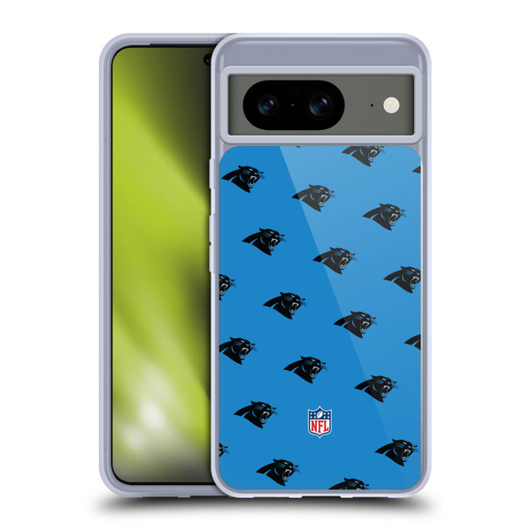 NFL Carolina Panthers Artwork Patterns Soft Gel Case for Google Pixel 8