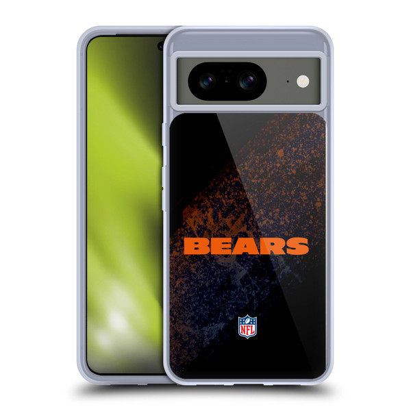 NFL Chicago Bears Logo Blur Soft Gel Case for Google Pixel 8