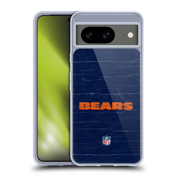 NFL Chicago Bears Logo Distressed Look Soft Gel Case for Google Pixel 8