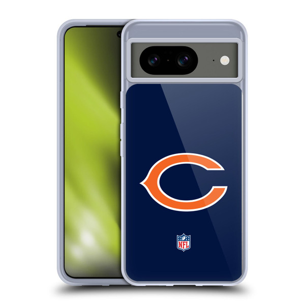 NFL Chicago Bears Logo Plain Soft Gel Case for Google Pixel 8