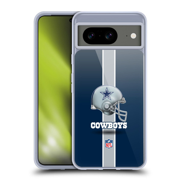NFL Dallas Cowboys Logo Helmet Soft Gel Case for Google Pixel 8