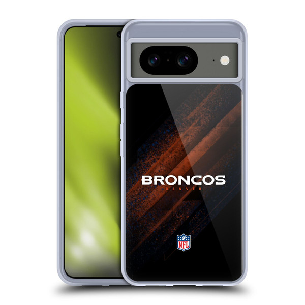 NFL Denver Broncos Logo Blur Soft Gel Case for Google Pixel 8