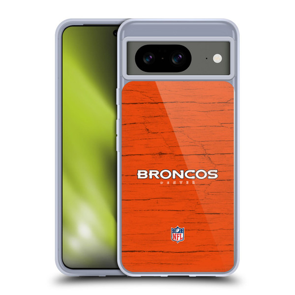 NFL Denver Broncos Logo Distressed Look Soft Gel Case for Google Pixel 8