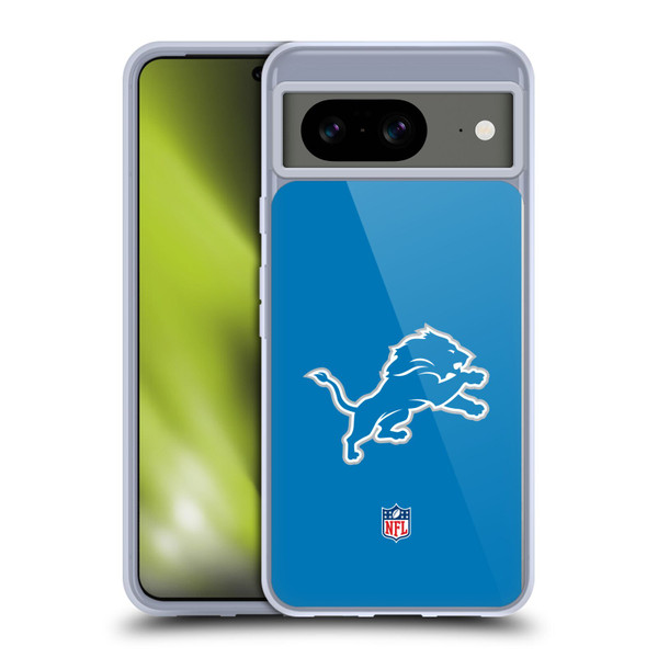 NFL Detroit Lions Logo Plain Soft Gel Case for Google Pixel 8