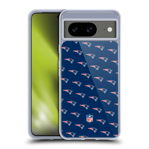 NFL New England Patriots Artwork Patterns Soft Gel Case for Google Pixel 8