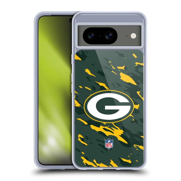 NFL Green Bay Packers Logo Camou Soft Gel Case for Google Pixel 8