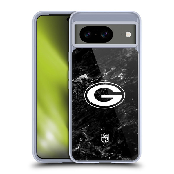 NFL Green Bay Packers Artwork Marble Soft Gel Case for Google Pixel 8