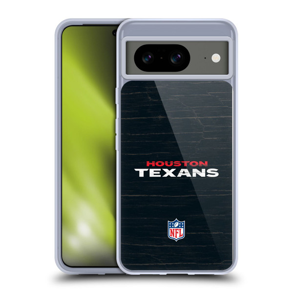 NFL Houston Texans Logo Distressed Look Soft Gel Case for Google Pixel 8